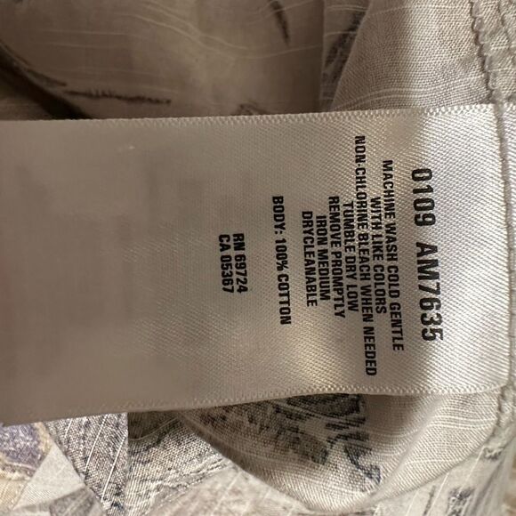 Columbia Men’s Short Sleeve Button Up Shirt Tropical Print - Large - Picture 6 of 7